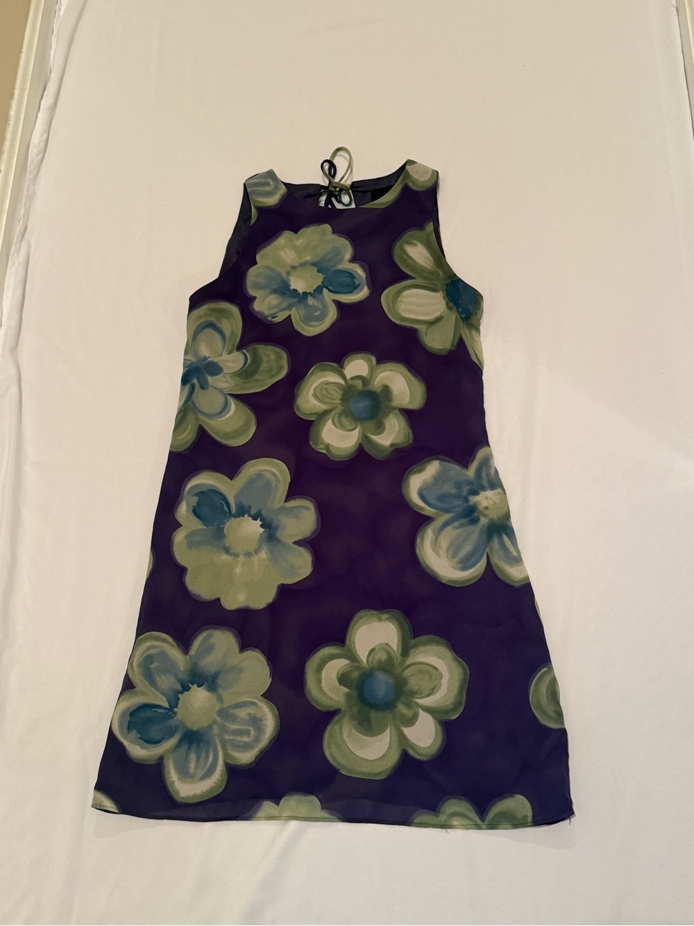 Rare Vtg 90s/Y2K POSITIVE ATTITUDE Sheer Floral Mini Dress - Picture 11 of 16